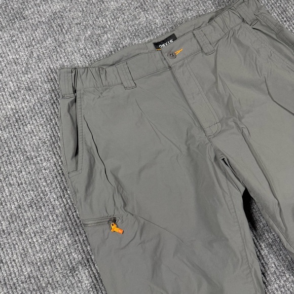 Orvis Jackson Quick Dry Pants Black Mens Size L 35x30 Hiking Outdoors Camp - Picture 2 of 10